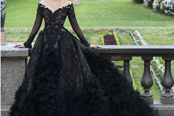 Black wedding dress