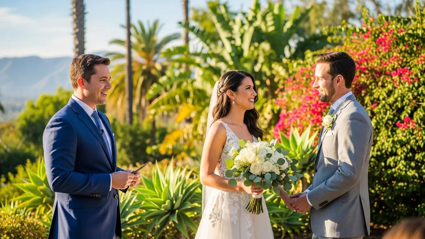Wedding officiant budget Southern California - Hernandez Weddings officiating a personalized ceremony in the San Gabriel Valley